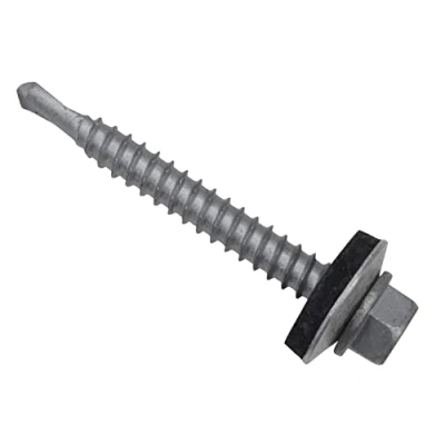 Image de Elementech Boîte de 100 vis pour toiture en acier 5,5 x 70 mm