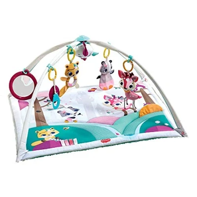 Image de Tiny Love Deluxe, Tapis d’Éveil Bébé Musical 2 en 1, 0 Mois+, de Jeux Polyvalent, 18 Activités, Jouet à Emporter, Arches Réglables, Développement Cognitif, Princess Tales