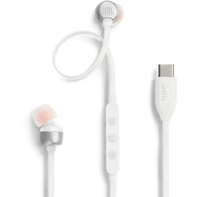 Image de Ecouteurs filaires JBL TUNE 310C USB C Blanc