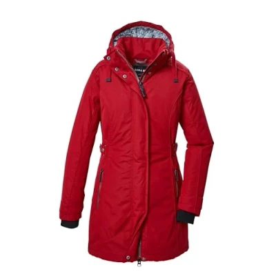 Image de G.I.G.A. DX Femme Gw 70 Wmn Prk Parka Fonctionnelle/Imperméable Avec Capuche Amovible, Deep Red, 40 EU