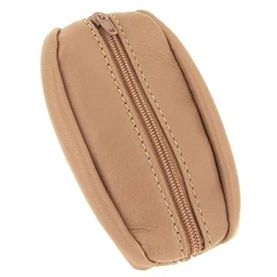 Image de KARL LOVEN Porte Monnaie Homme en Cuir Petit Format Marron Léger Double Compartiment Billet clefs