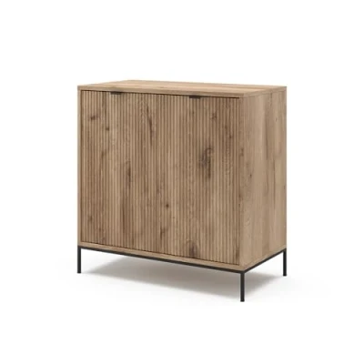Image de Vicco Commode avec tiroirs Eliza, Chêne Viking, 80 x 81.2 cm 2 Portes