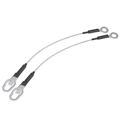 Image de 2pcs Câbles de Porte Hayon, Keenso Ensemble Support Hayon pour 44 cm en Acier Inoxydable Camion Ramassage