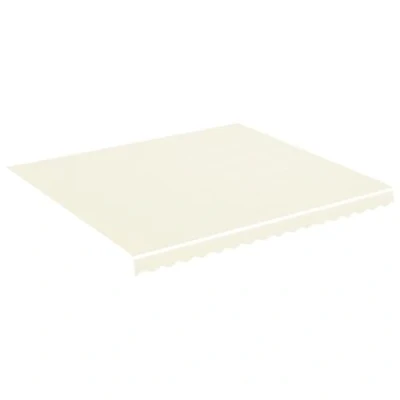 Image de vidaXL Tissu de Remplacement pour Auvent Toile d&#039;Auvent Rechange Store Banne Jardin Patio Terrasse Extérieur Crème 4x3,5 m