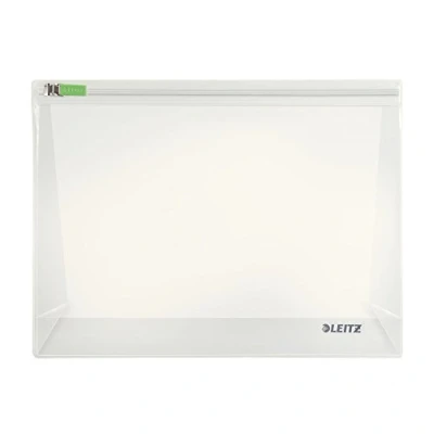 Image de Leitz Pochette Zip M à Soufflet, Multi usage, Transparent, PVC, Smart Traveller, 40080000