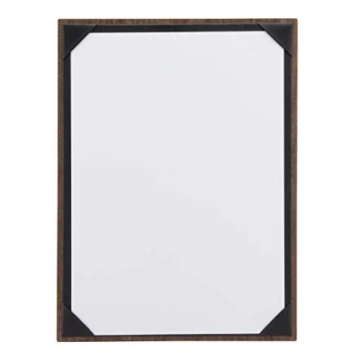 Image de Securit Porte menu en Bois de Noyer avec Des Coins Permettant le Maintien feuilles A4