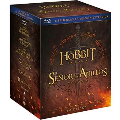 Image de El Hobbit Trilogía Señor de los Anillos [30 discos] [Blu ray]