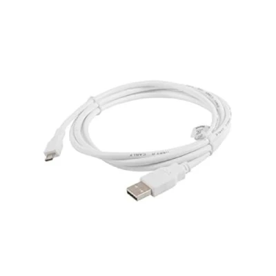 Image de Lanberg CA USBM 10CC 0018 W câble USB 2.0 1,8 m Micro B A Blanc Neuf