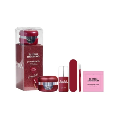 Image de Le Mini Macaron Gel Manicure Kit Ruby Red 10 ml