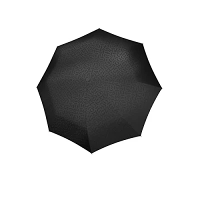 Image de reisenthel Umbrella Pocket Classic Parapluie Taille Compact avec Ouverture Manuelle, Cadre Sportif Couleur Noir en Acier et Fibre de Verre, résistant au Vent, Print Hot