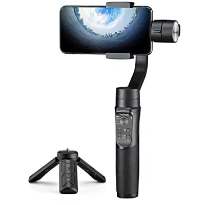 Image de Stabilisateur Gimbal, Smartphone pour iPhone Samsung Huawei de Chargement 280g avec APP Bluetooth Contrôle, Autonomie 12 Heures &amp; Re Centre, Auto Focus Rotation Continue à 360