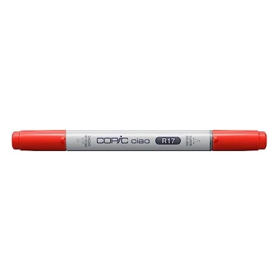 Image de COPIC Ciao R17, Lipstick Orange, Twin Marker avec une pointe moyenne et pinceau
