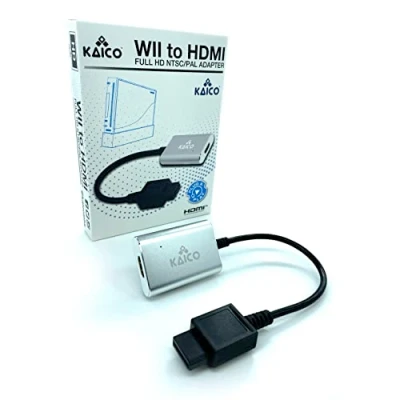 Image de Kaico Adaptateur Wii HDMI pour Une Utilisation avec Les Consoles Nintendo Prend en Charge la Sortie des Composants Un Simple Plug &amp; Play