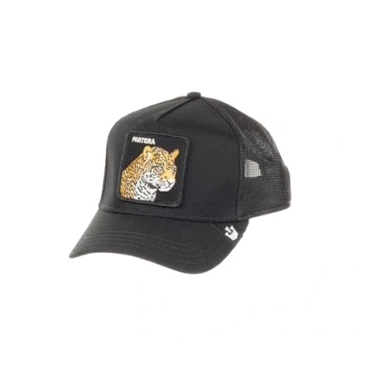 Image de Goorin Bros. Pantera Léopard Noir Casquette de Camionneur Ajustable