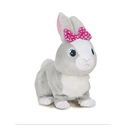 Image de Club Petz Betsy, Mon Petit Lapin Peluche interactif Qui Saute, Bouge Ses Oreilles et emet des Sons Jouet idéal pour Enfant de +18 Mois