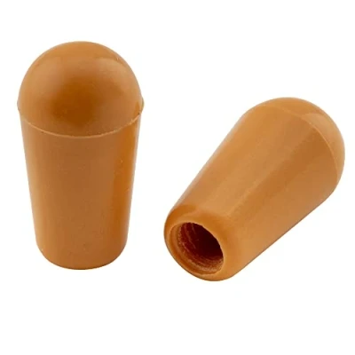 Image de Musiclily Pro Métrique Fileté Embouts Boutons Plastique Sélecteur Toggle 3 Position LP pour Epiphone Les Paul Guitare, Ambre (Set de 2)