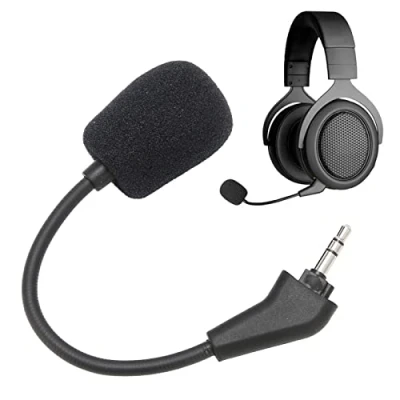 Image de VBESTLIFE Micro de Jeu Remplacement, Microphone Remplacement Antibruit pour Casque Corsair HS50, HS60, HS70, HS70 SE