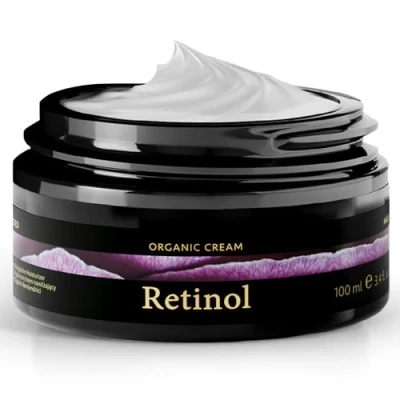 Image de Creme Hydratante Visage Bio au Retinol et Acide Salicylique 100ml de Nuit Parfum Figue Soins pour le à Base d&#039; Aloe Vera Peaux Sensibles Satin Naturel