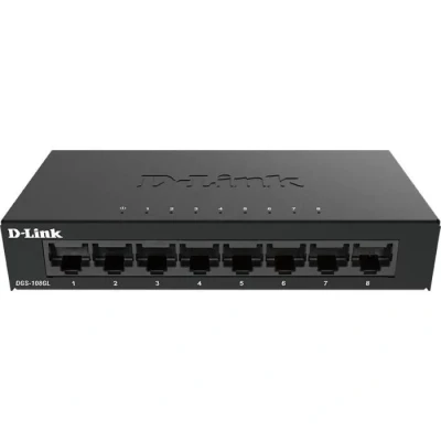 Image de D Link DGS 108GL Non géré Gigabit Ethernet (10/100/1000) Noir