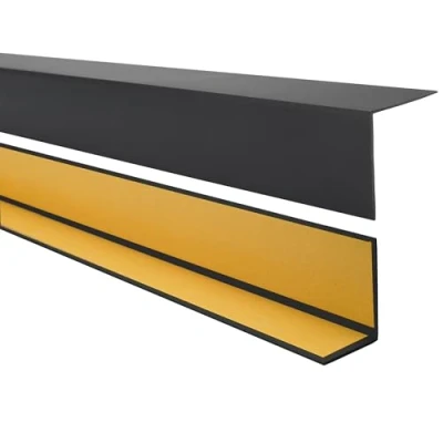 Image de Quest Profilé d&#039;angle en PVC autocollant Protection des bords 50 x 20 mm 100 cm Noir