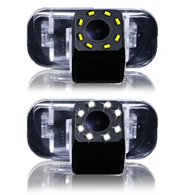 Image de HD Voiture Caméra 8 LED Vision Nocturne, 170 Grand Angle Imperméable de Plaque d&#039;immatriculation Système TV NTSC Recul pour Mercedes B200 A Class W169 B Klasse T245