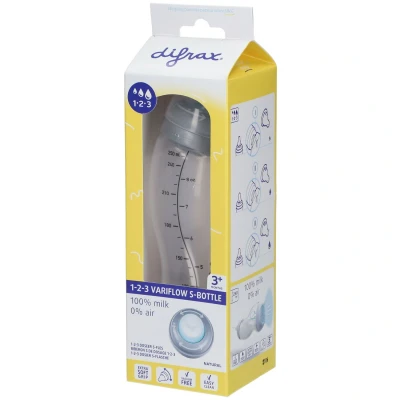Image de difrax® Biberon S de dosage 1 2 3 Natural 3+ mois 250 ml