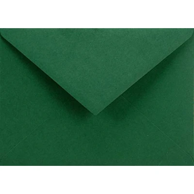 Image de Netuno 100 enveloppes vertes foncées C6 114x162mm 115g Sirio Color Foglia décoratives élégantes colorées pour mariage anniversaire baptême Noël invitations cartes de voeux
