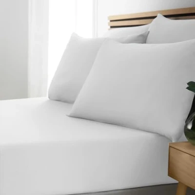 Image de Catherine Lansfield So Soft Easy Iron Drap Housse Double Blanc