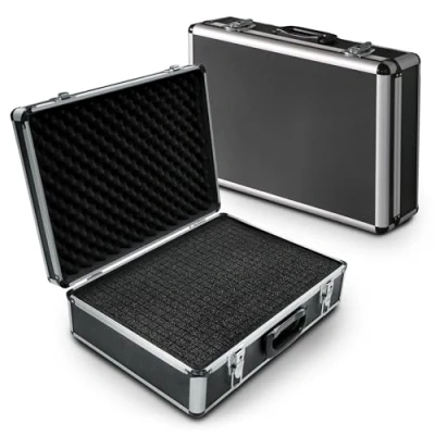 Image de Peak Tech P 7310 Mallette Universelle pour Instruments de Mesure, Robuste en Aluminium, Compartiment à Outils, Rembourrage Mousse, Verrouillable, Anti Poussière, XL 460 x 330 150 mm