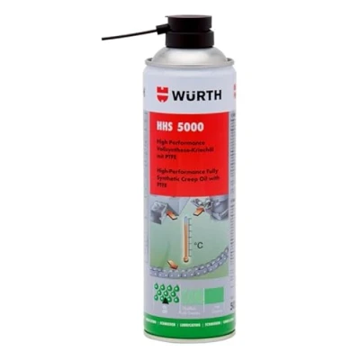 Image de Würth HHS® 5000 Lubrifiant adhésif 500 ml synthétique avec PTFE haute viscosité g Protection contre la corrosion Lubrification résistante aux hautes températures Idéal pour les points de