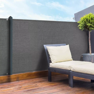Image de Brise vue 1m x 10 m gris anthracite occultant 90 g m²