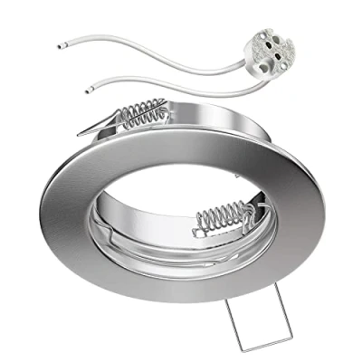 Image de ledscom.de Cadre de montage au plafond FERE chromé mat (LED/Halogène/MR16/50mm) incl. douille GU5.3