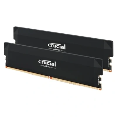 Image de Crucial Pro RAM DDR5 32Go Kit (2x16Go) 6000MHz CL36, Mémoire Overclocking Gaming, Intel XMP 3.0 / AMD Expo, (PC) DDR5, Noir CP2K16G60C36U5B