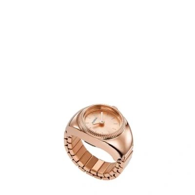 Image de Fossil RING Watch Montre Rose goldcoloured, Femme, Taille: One Size, gold coloured