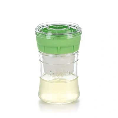 Image de Kefirko Kit à formage L&#039;ensemble idéal pour préparer du kéfir la Maison Pack Fromager + Livret de Recettes 1.4l sans BPA Vert