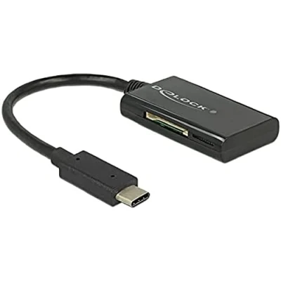 Image de DeLOCK 91740 lecteur de carte mémoire USB 3.2 Gen 1 (3.1 1) Type C Noir Neuf