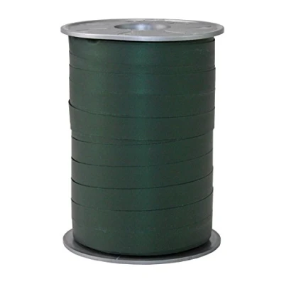Image de PRÄSENT C.E. Pattberg Ruban Couleur Vert foncé, 200 m de à friser paperlook pour la décoration Cadeaux, Largeur 10 mm, Bolduc Emballage Cadeaux et