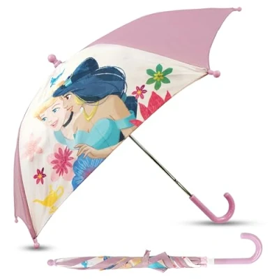 Image de SRV Hub Parapluie transparent imprimé personnages POE Brolly pour enfants à partir de 3 ans, princesse, S