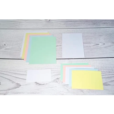 Image de Exacompta Réf. 3308B Paquet de 100 fiches bristol unies non perforées sous film compatibles avec imprimante jet d&#039;encre, laser et photocopieur format 55 x 74 mm couleur blanc