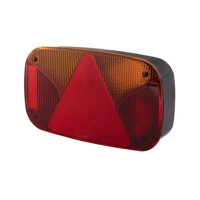 Image de HELLA 2VB 998 232 021 Feu arrière droit rouge/jaune noir avec ampoules, pour remorques