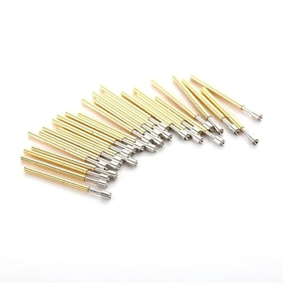 Image de Lot de 100 sondes test à ressort P75 A2 en forme coupe, diamètre extérieur 1,02 mm, longueur l&#039;aiguille 16,5 dé coudre dédié PCB