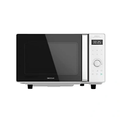 Image de Cecotec Micro ondes GrandHeat 2300 Flatbed Touch Noir. Sans plateau, Capacité 23 L. Puissance 800 W. 8 fonctions préconfigurées, Minuterie jusqu&#039;à 95 min. Verrou de sécurité pour enfant (25 L, Blanc)