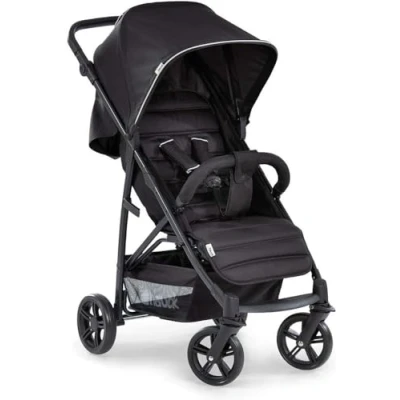 Image de hauck Poussette Canne Compacte Rapid 4, dès la Naissance, Jusqu&#039;à 25kg, Légère, Pliable, Fonction Allongée, Réglable en Hauteur, Grand Panier, Caviar Black