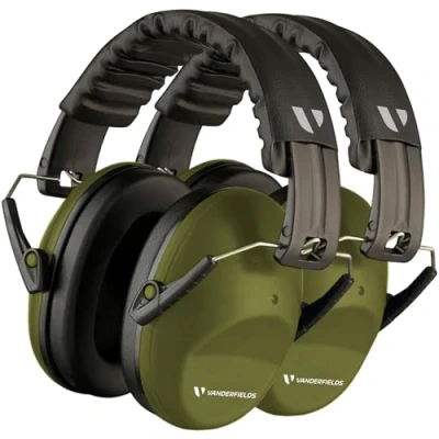 Image de Vanderfields Casque Anti Bruit Adulte, Homme et Femme avec 26dB SNR Réglable Pliable Confortable Protection Auditive pour Chantier, de l&#039;aéroport, Feux d’Artifice, Travail