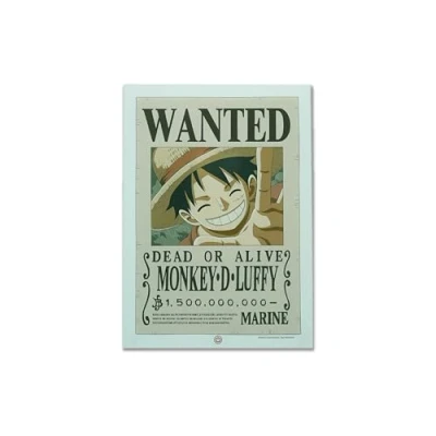 Image de Teknofun Licence One Piece Neon Mural LED Luffy Wanted 30 CM Décoration lumineuse USB C (câble inclus) Livré avec 2 supports ‎‎Marron, Beige, Blanc Pour Enfants 811642