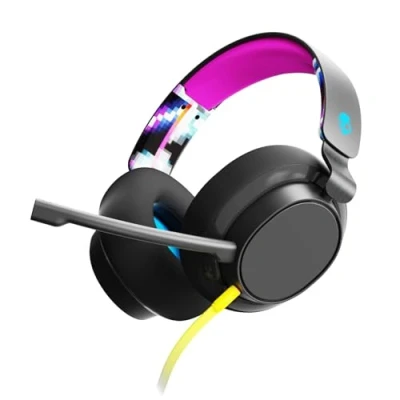 Image de Skullcandy SLYR Casque de Gaming Multiplateforme Supra Auriculaire Filaire, Compatible Xbox + PlayStation PC Noir