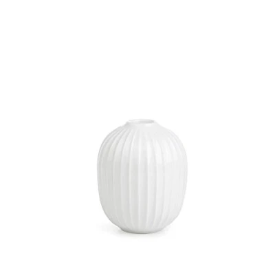 Image de Kähler Chandelier Rond Ø8.5 cm Hammershøi Design Danois Fait Main, Blanc