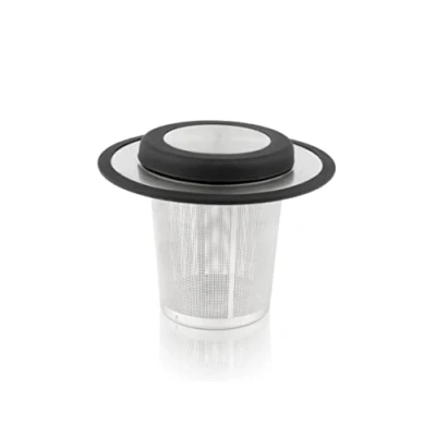 Image de Bredemeijer 1491 Universal Filtre à Thé avec Repos Acier Inoxydable/Silicone
