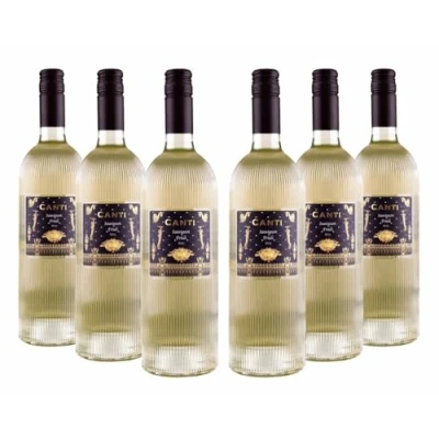 Image de Canti Sauvignon D.O.C. Friuli, Vin Blanc Sec Italien 12,5%, Goût gras et invitant, résolument aromatique, 6x750 ml