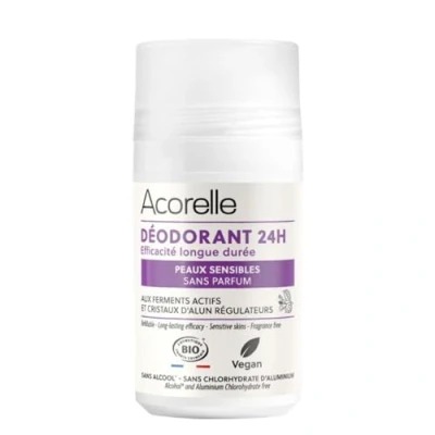 Image de Acorelle Déodorant Roll On 24H Éfficacité Longue Durée  Peaux Sensibles 50ml